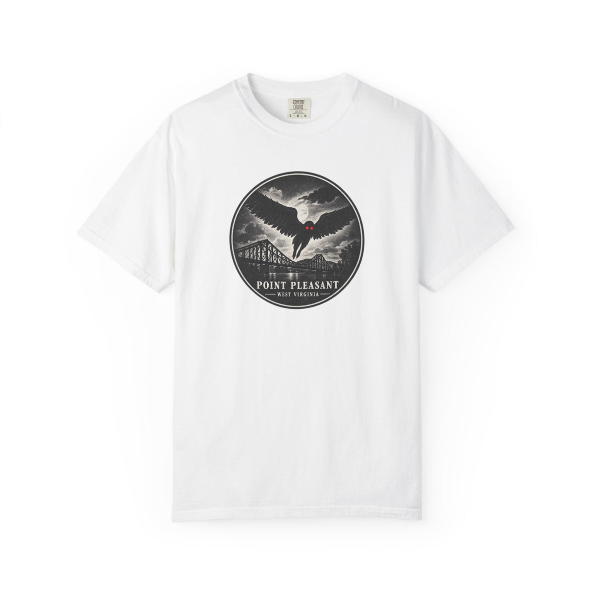 Point Pleasant West Virginia Mothman Shirt – Scenic Cryptid Bridge Tee