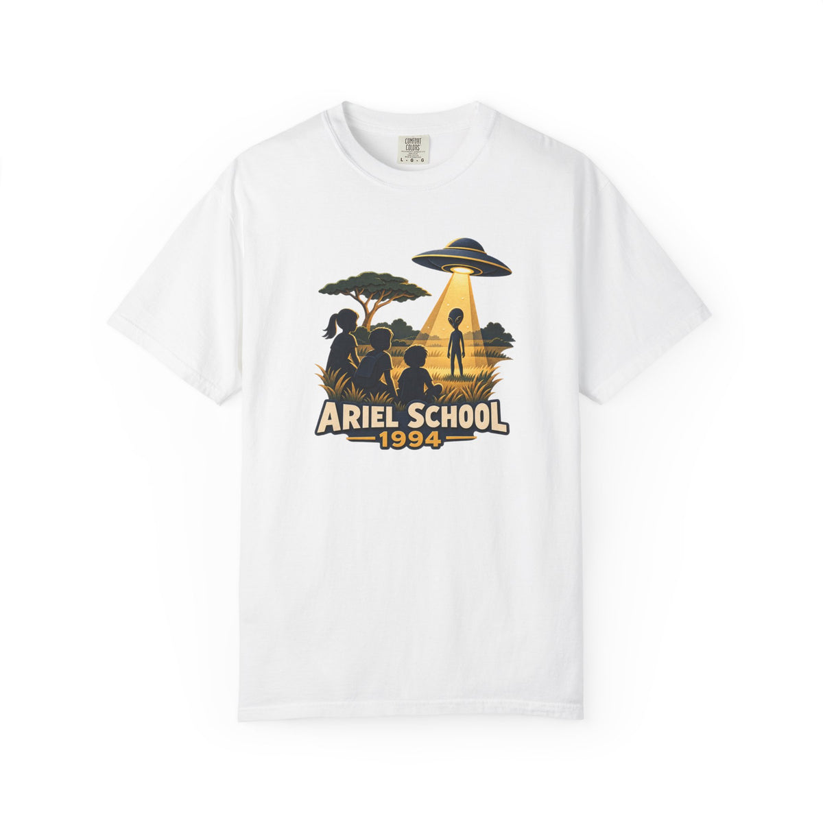 Ariel School UFO Shirt – 1994 Zimbabwe Encounter Graphic Tee