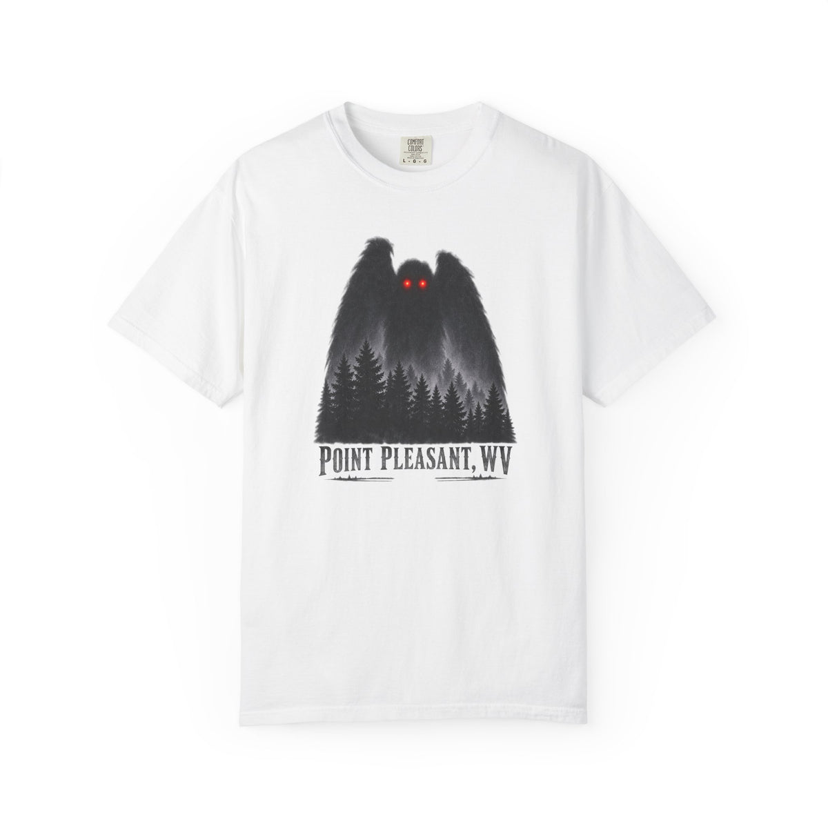 Point Pleasant WV Mothman Forest Shirt – Red Eyes Cryptid Tee