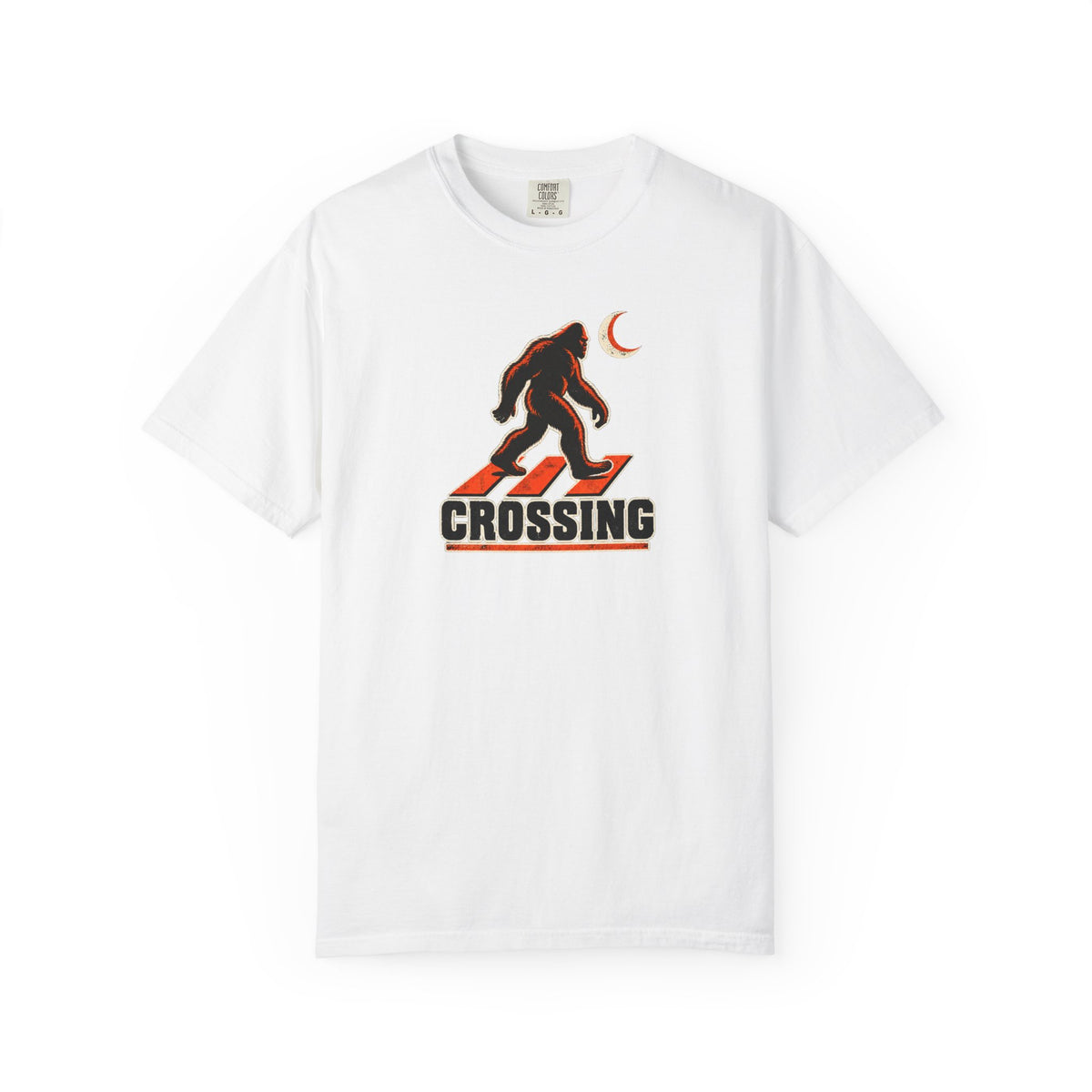 Bigfoot Crossing Shirt – Sasquatch Road Sign Graphic Tee