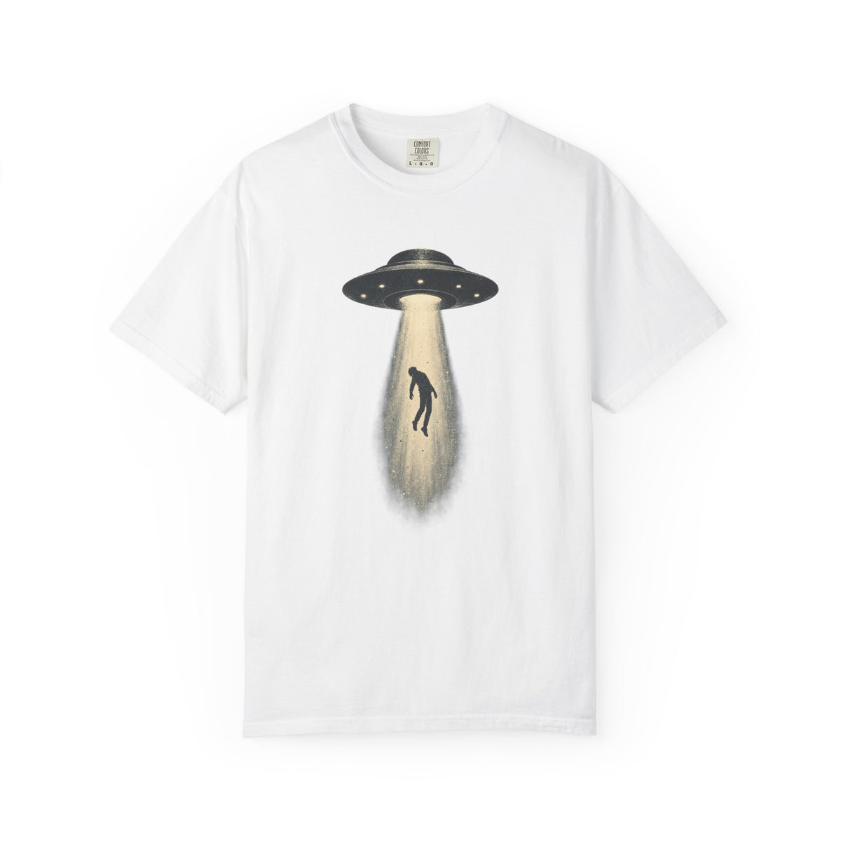 Alien Abduction UFO Shirt – Flying Saucer Beam Graphic Tee