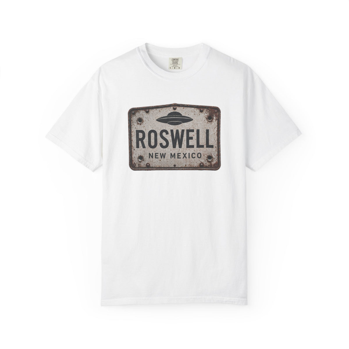 Roswell New Mexico UFO Shirt – Vintage Flying Saucer Sign Graphic Tee