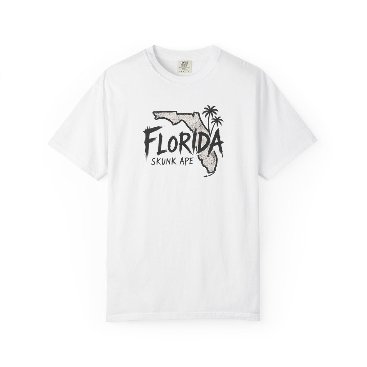 Florida Skunk Ape Shirt – Minimal State Outline Cryptid Tee