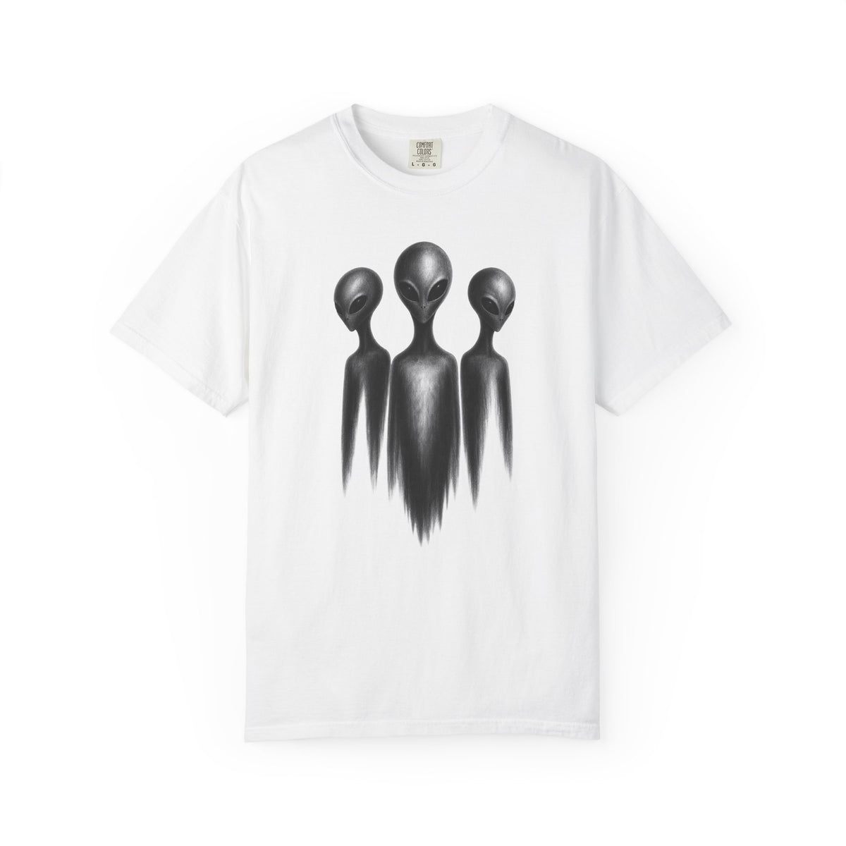Grey Alien Shirt – Three Extraterrestrials Graphic Tee