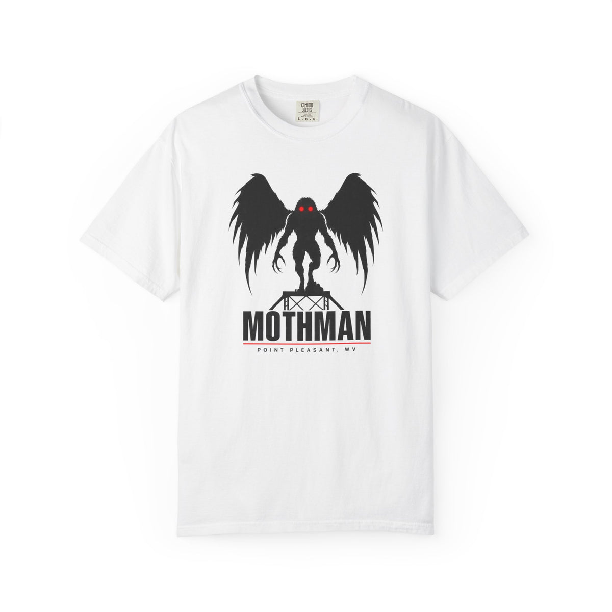 Mothman Point Pleasant WV Shirt – Red Eyes Landmark Cryptid Tee