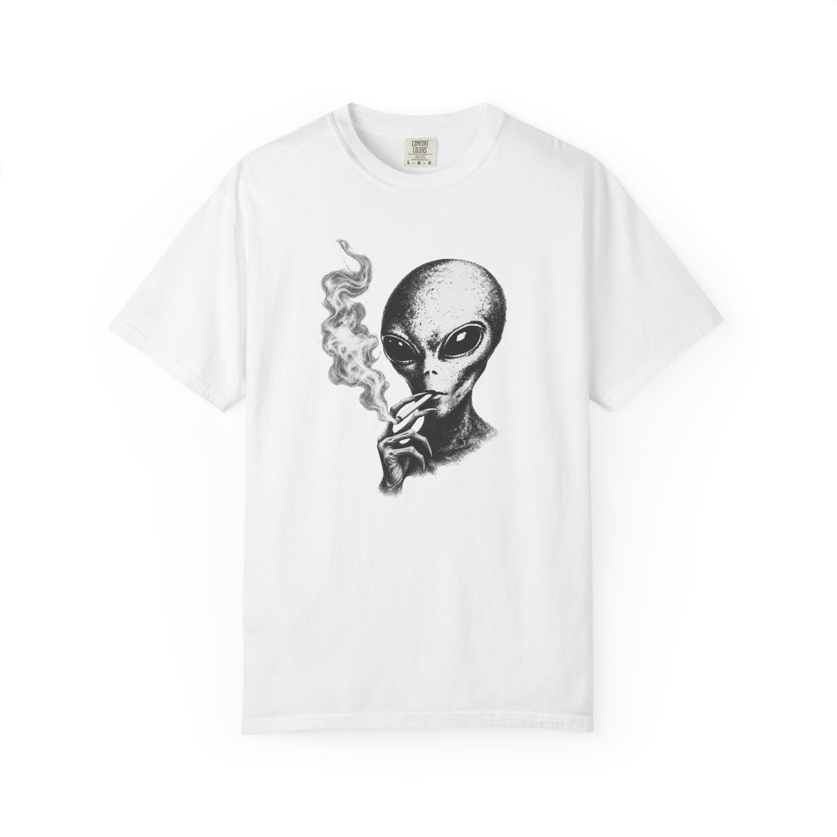 Grey Alien Smoking T-Shirt