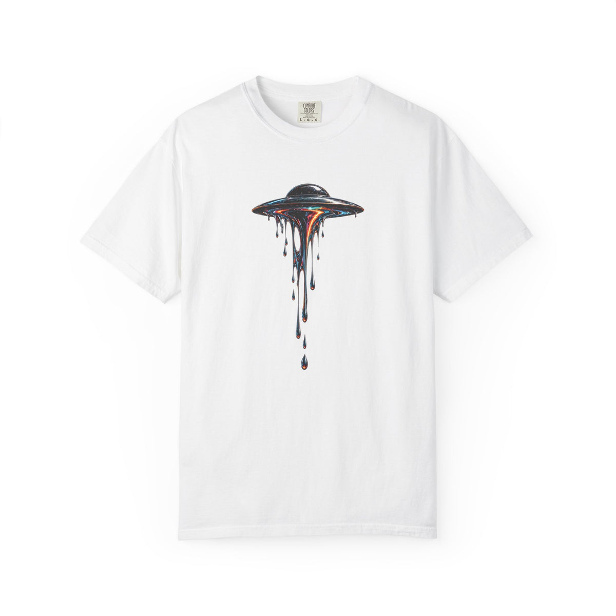 Melting UFO Shirt – Flying Saucer Graphic Tee