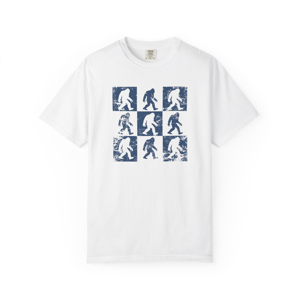 Retro Bigfoot Walking Pattern T-Shirt