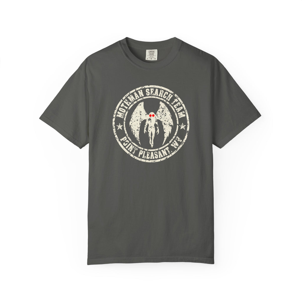 Weathered Mothman Search Team T-Shirt