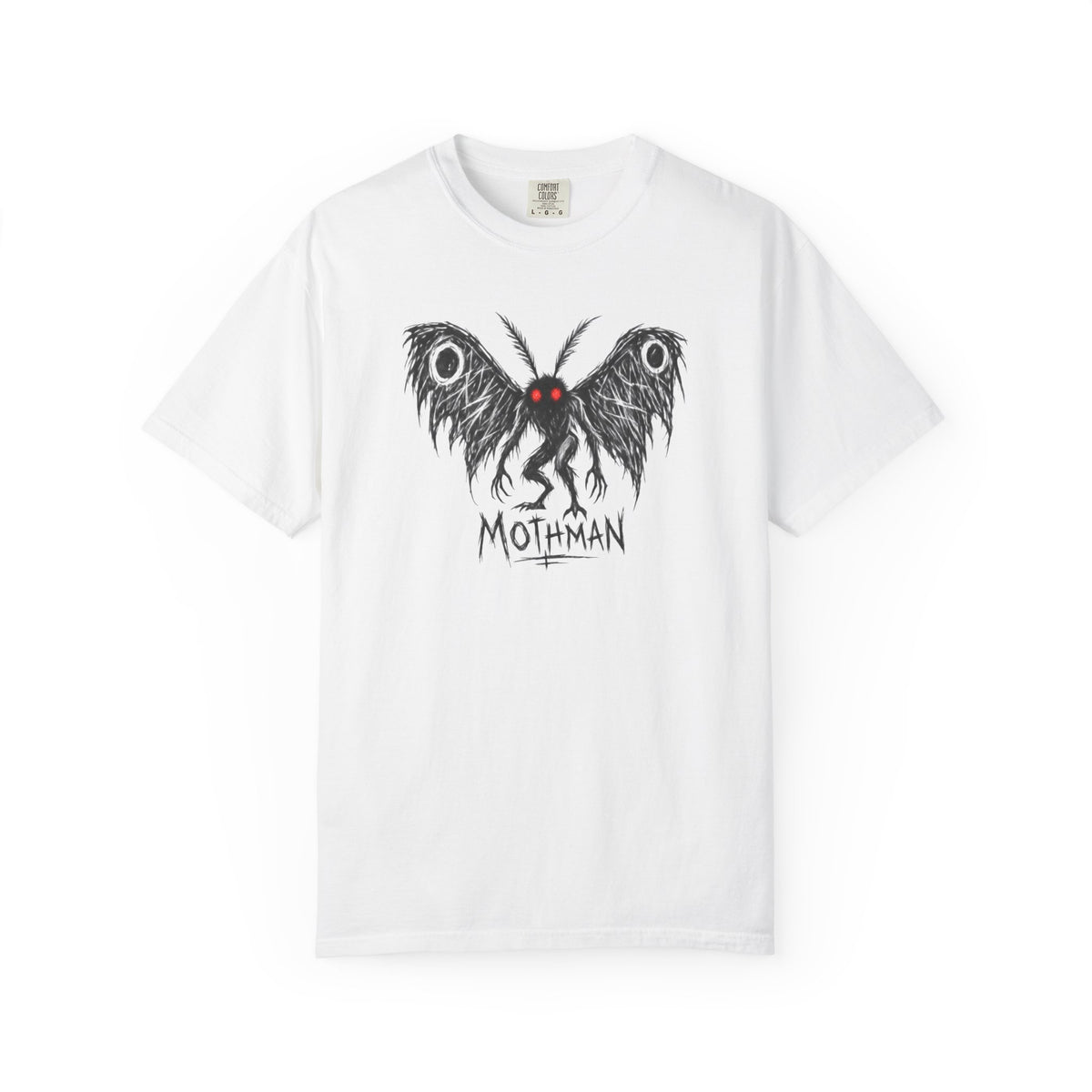 Red-Eyed Mothman Sketch Shirt – Point Pleasant Cryptid Tee
