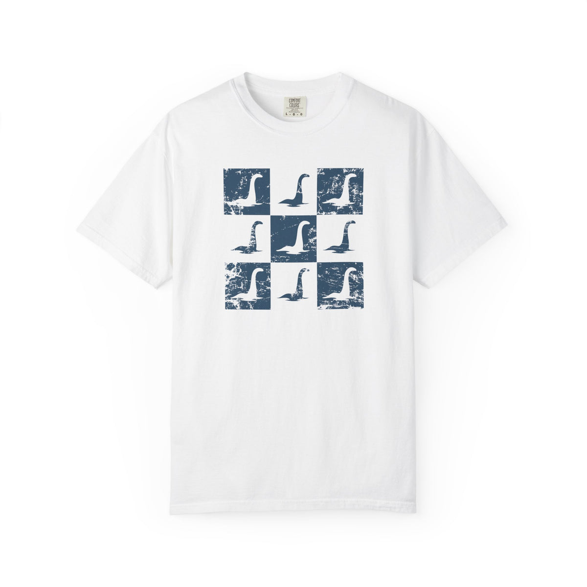 Vintage Loch Ness Monster Photo Grid T-Shirt