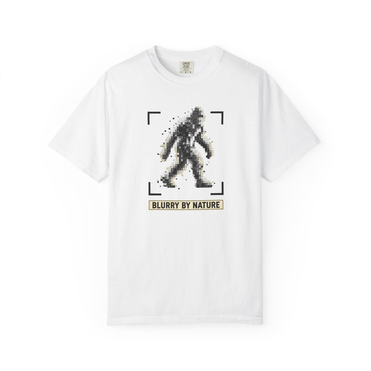 Blurry By Nature Bigfoot Shirt – Pixelated Sasquatch Sighting Tee