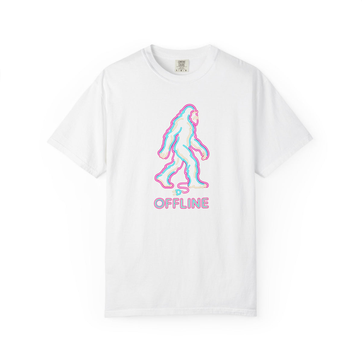 Offline Bigfoot Shirt – Neon Sasquatch Graphic Tee
