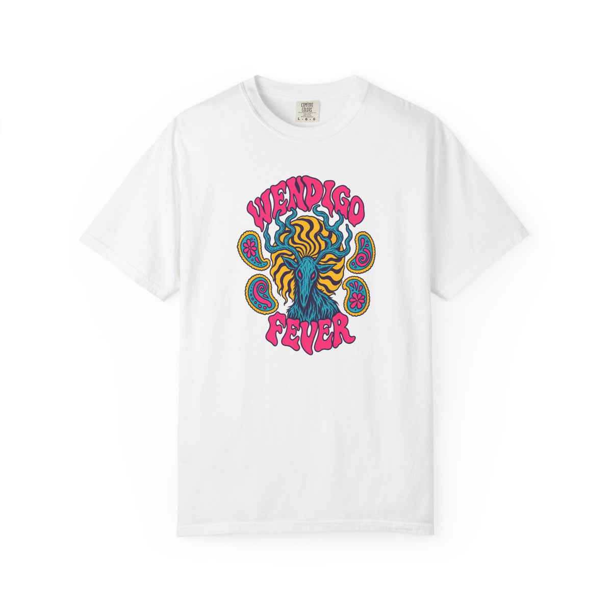 Wendigo Fever Shirt – Psychedelic Retro Cryptid Tee