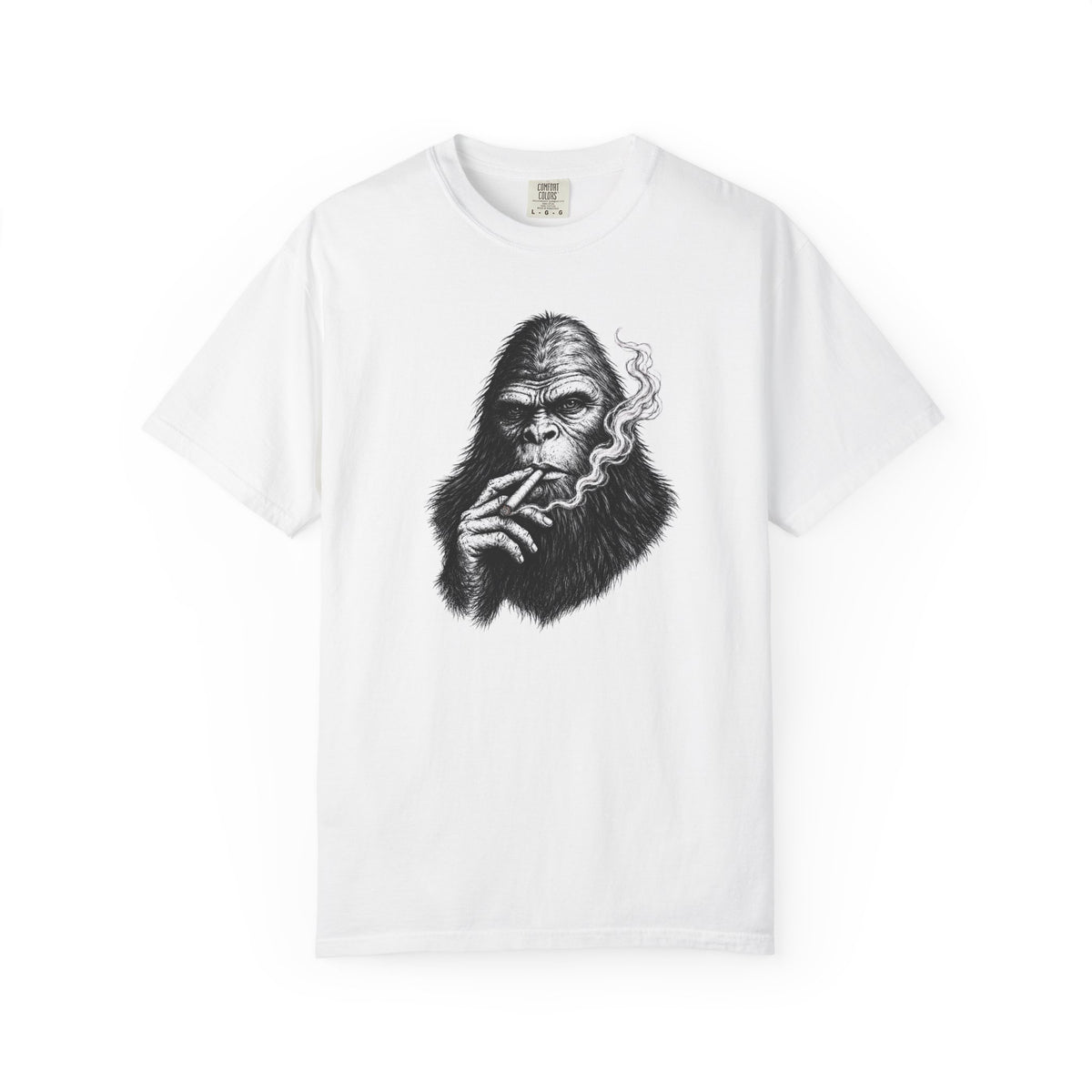 Bigfoot Smoking Cigarette T-Shirt