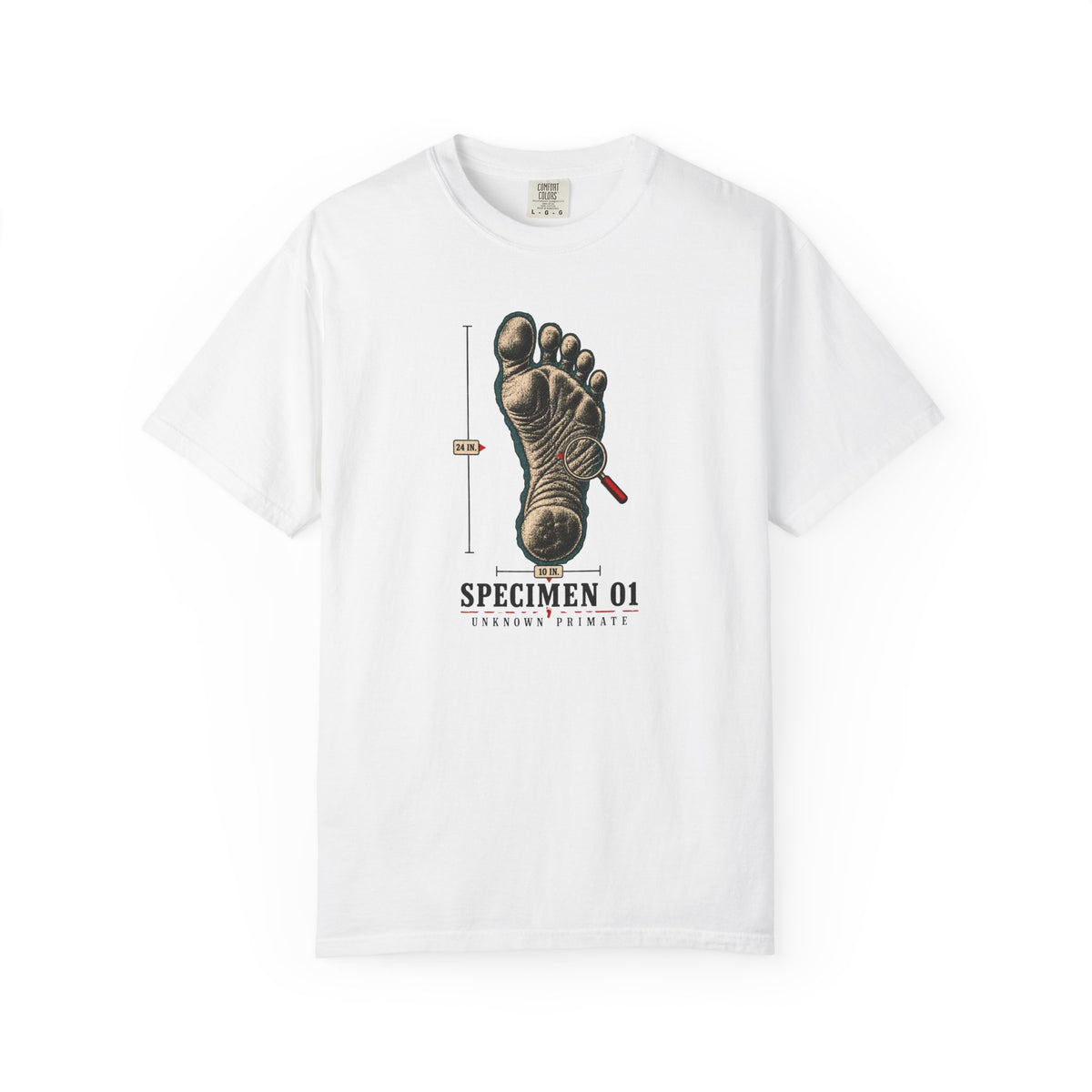 Bigfoot Footprint Specimen Shirt – Sasquatch Evidence Tee