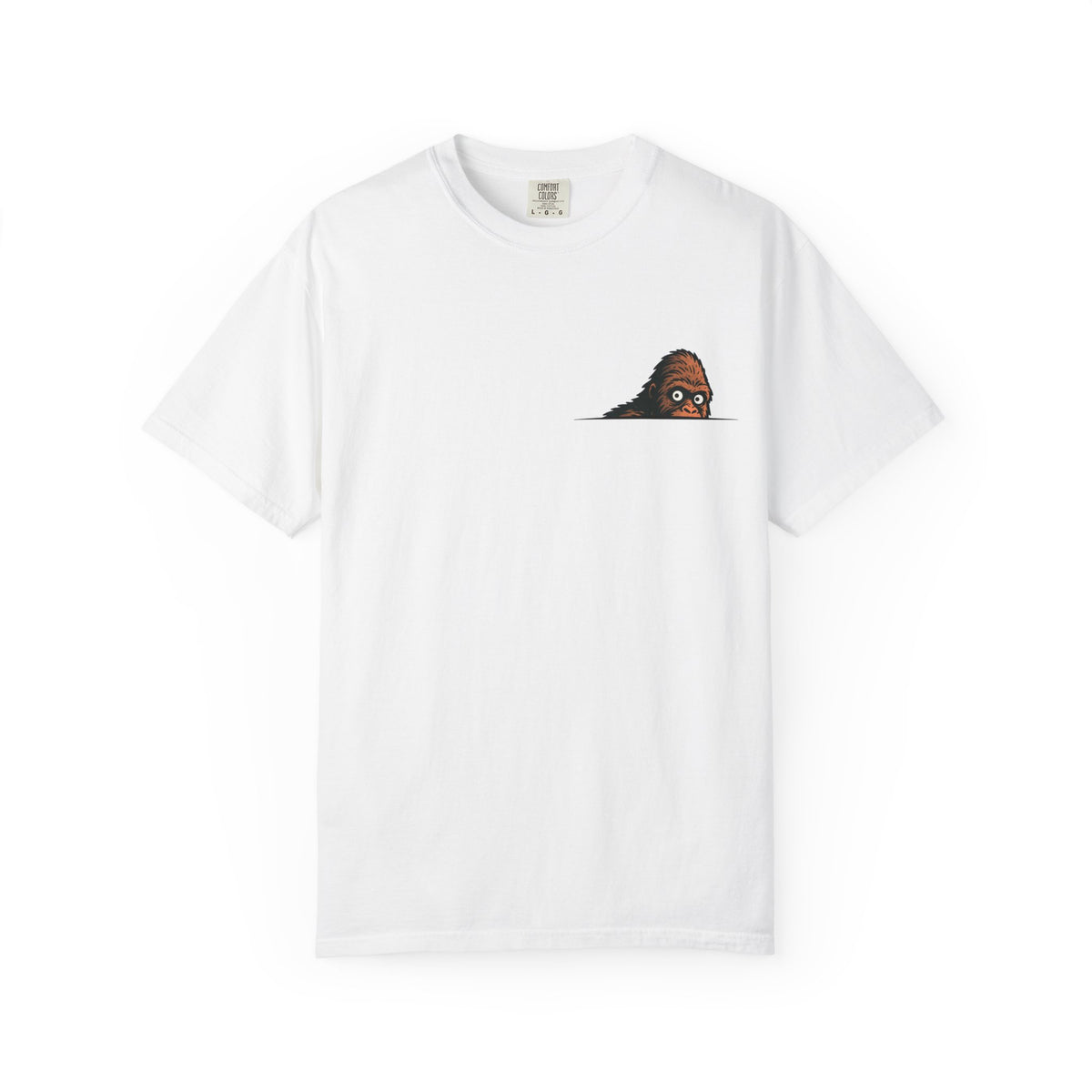 Peeking Bigfoot Pocket T-Shirt