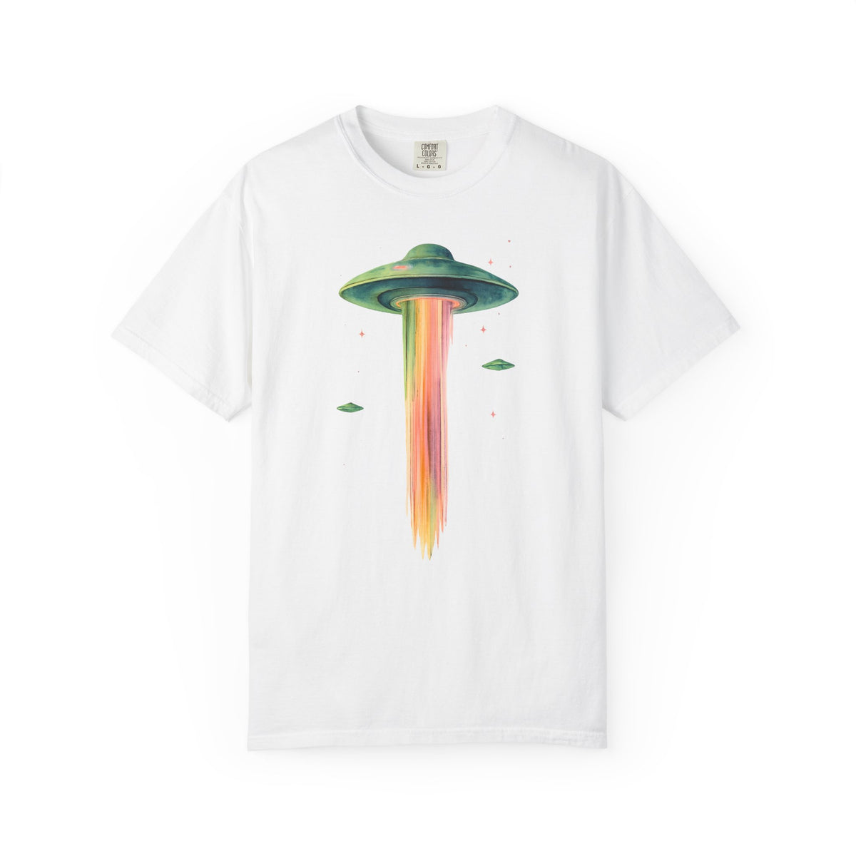 Pastel Rainbow UFO Beam T-Shirt