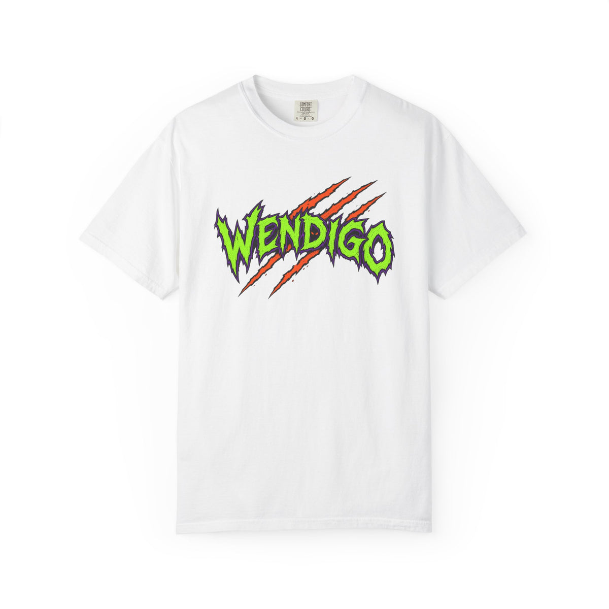 Wendigo Claw Mark Shirt – Neon Horror Logo Tee