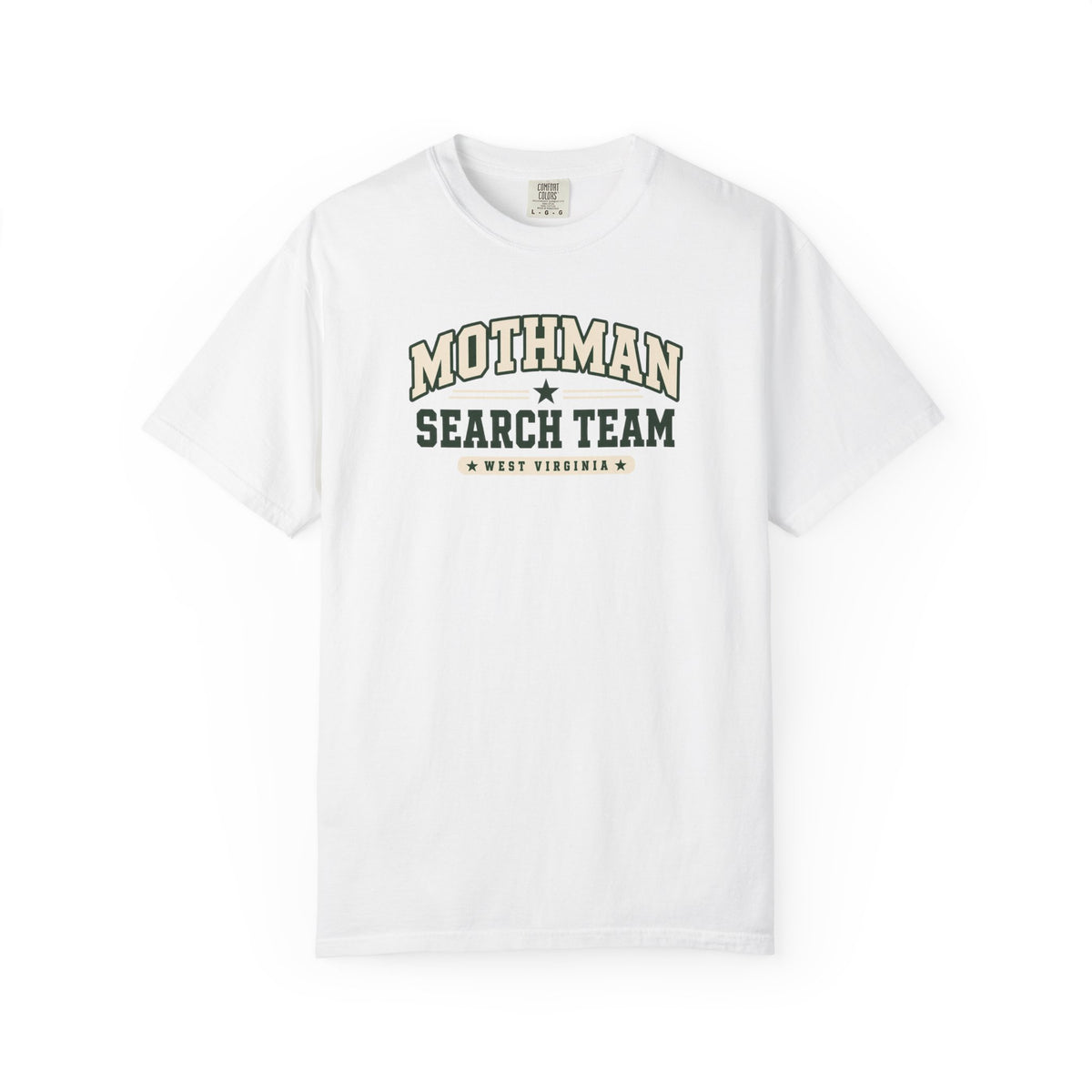 Mothman Search Team Shirt – West Virginia Cryptid Text Tee
