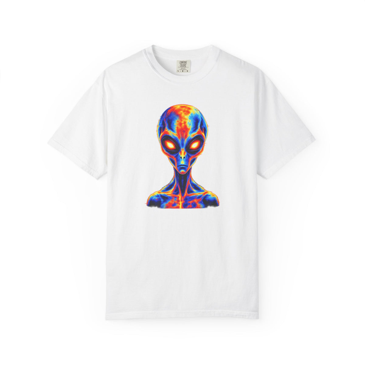 Thermal Alien Shirt – Infrared Extraterrestrial Graphic Tee