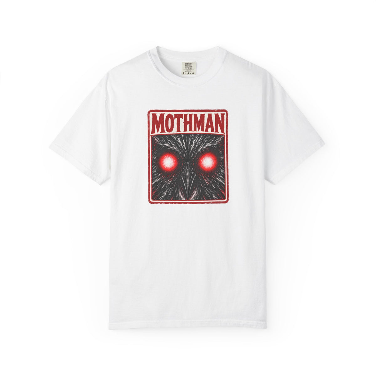 Red Eyes Mothman Shirt – Creepy Cryptid Face Graphic Tee