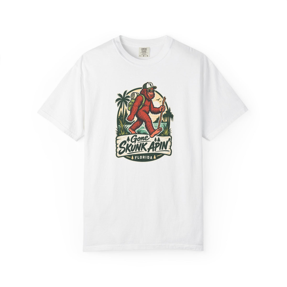 Gone Skunk Apin Shirt – Funny Florida Skunk Ape Hiking Tee