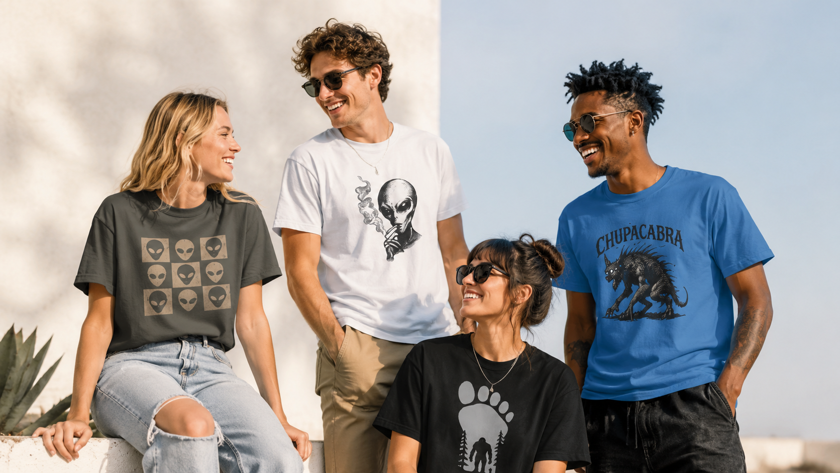 Paranormal T-shirts and cryptid shirt collection artwork