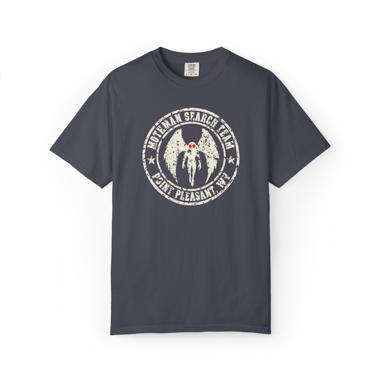 Weathered Mothman Search Team T-Shirt