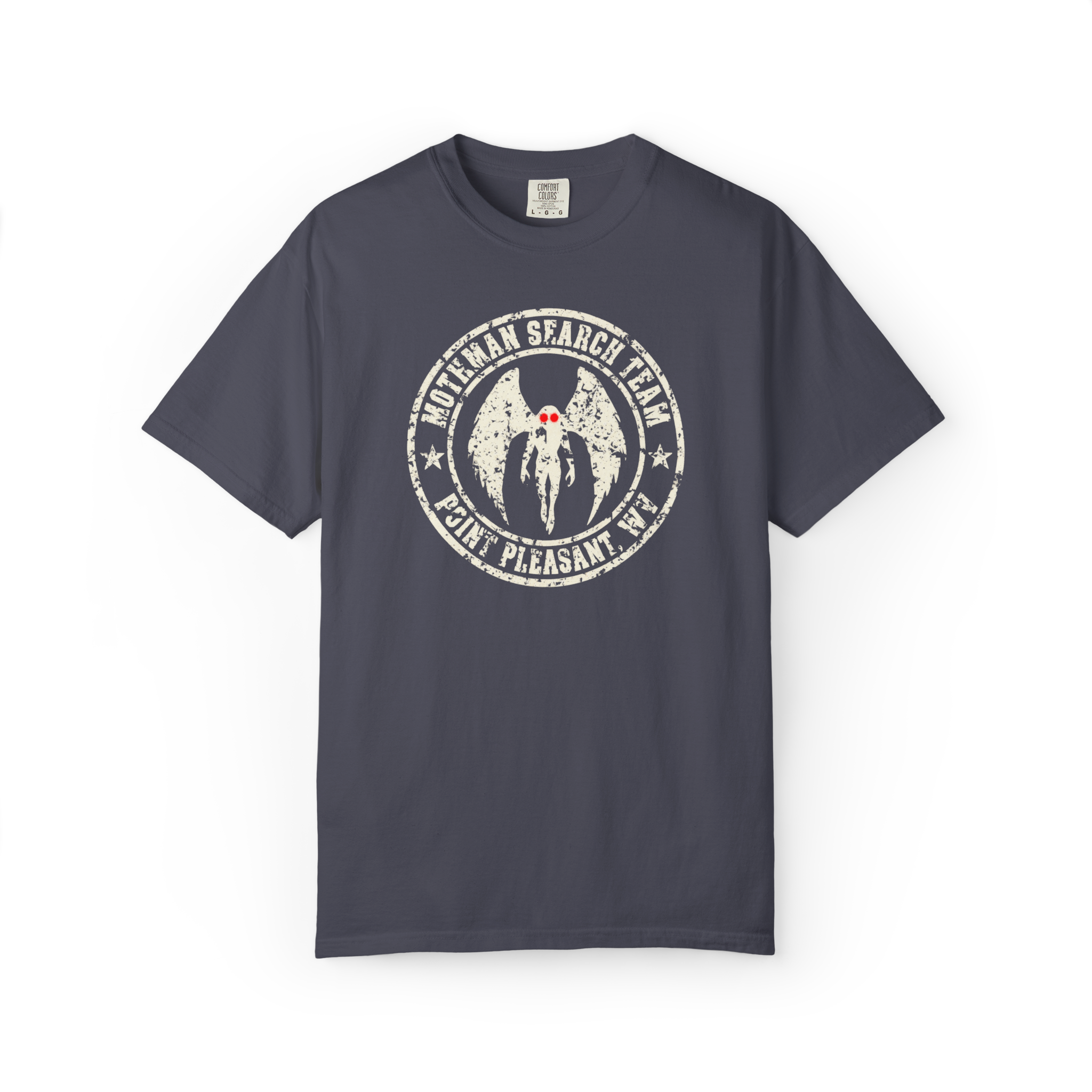 Weathered Mothman Search Team T-Shirt