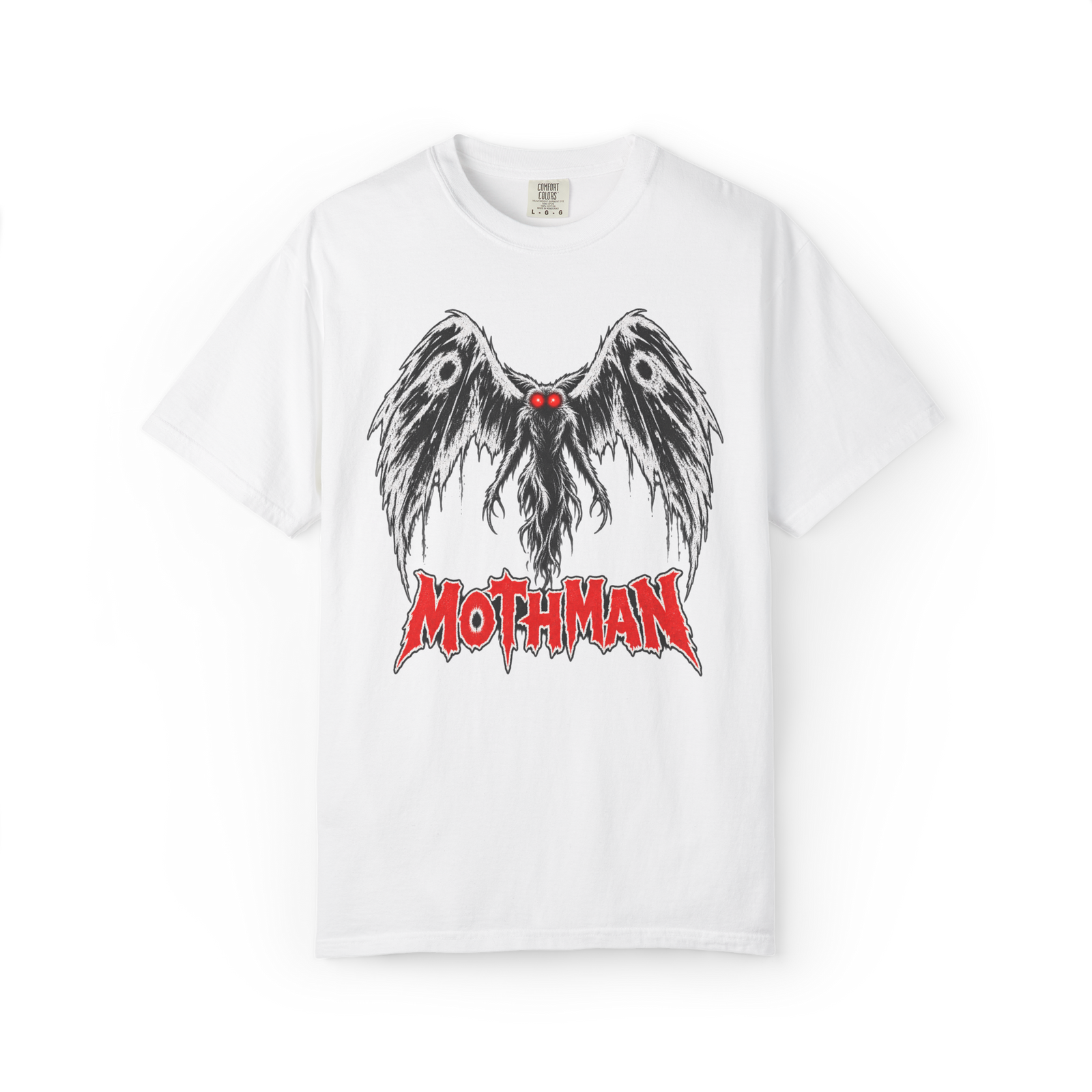 Mothman cryptid graphic T-shirt