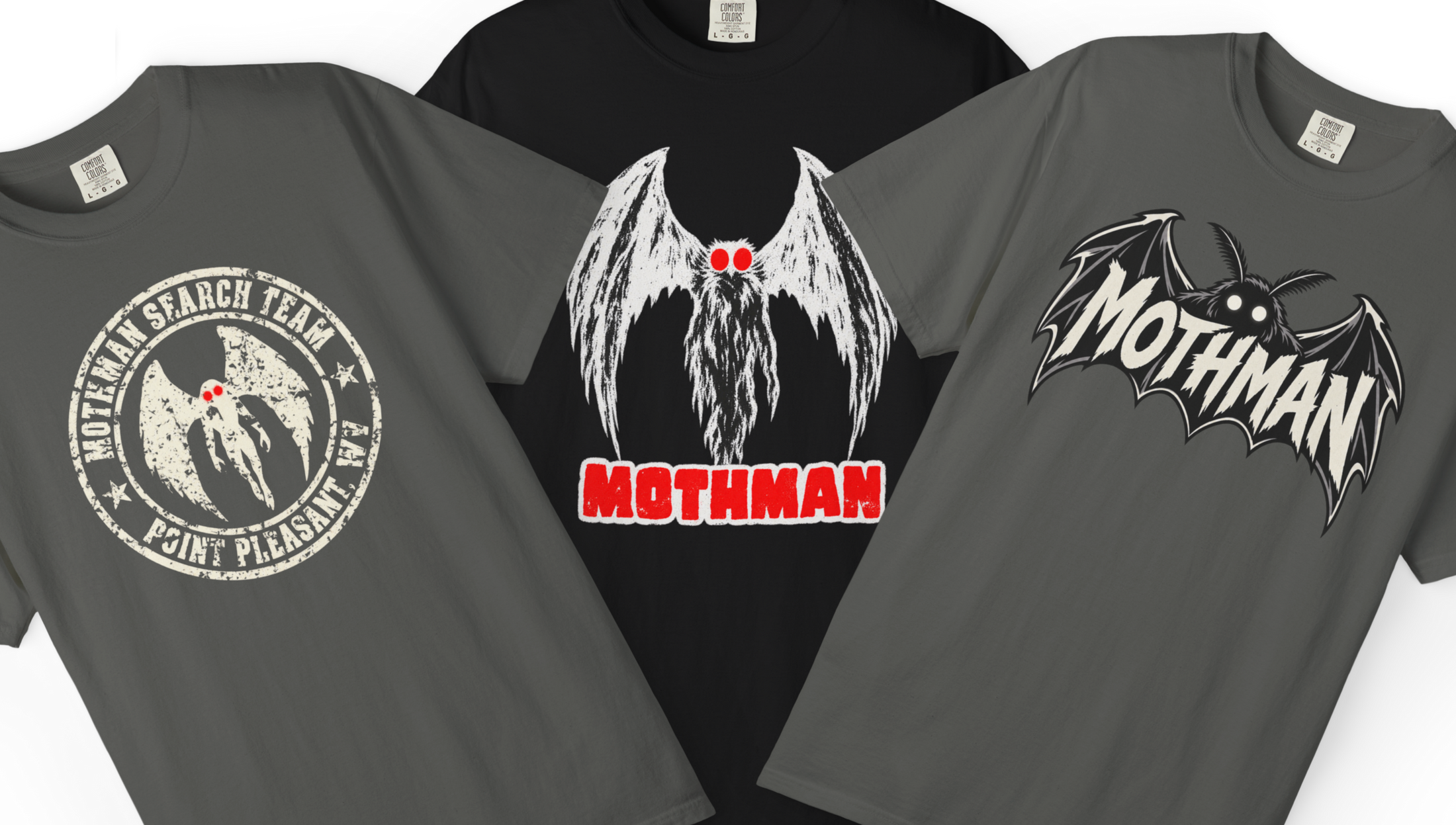 Mothman wing logo cryptid shirt artwork